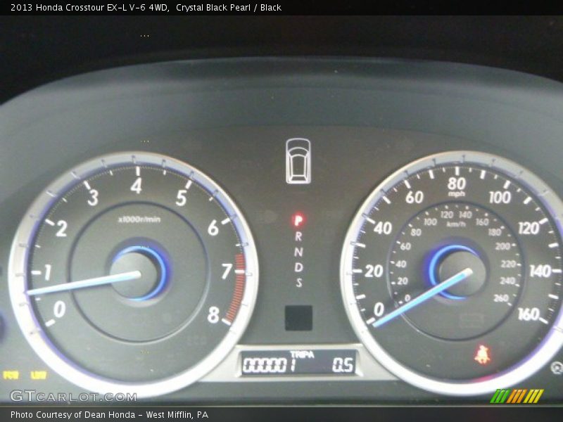 Crystal Black Pearl / Black 2013 Honda Crosstour EX-L V-6 4WD