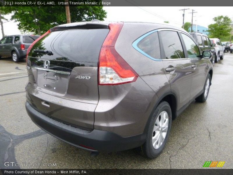 Urban Titanium Metallic / Beige 2013 Honda CR-V EX-L AWD