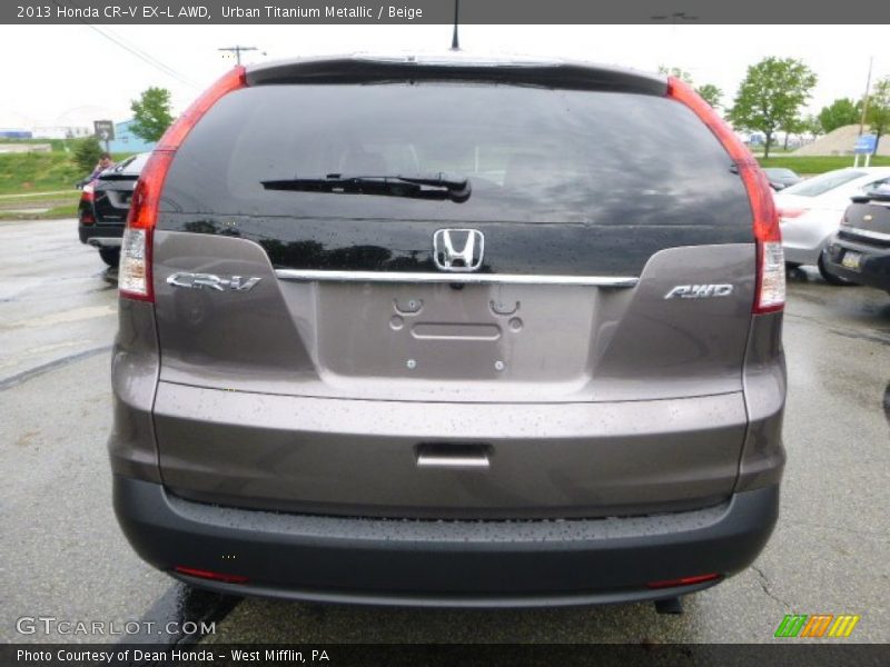 Urban Titanium Metallic / Beige 2013 Honda CR-V EX-L AWD