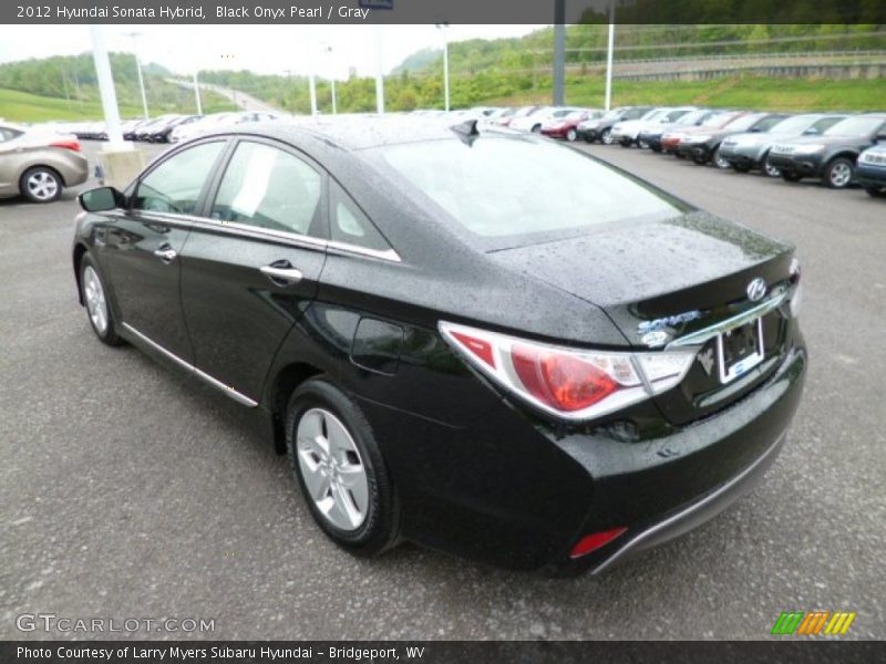 Black Onyx Pearl / Gray 2012 Hyundai Sonata Hybrid