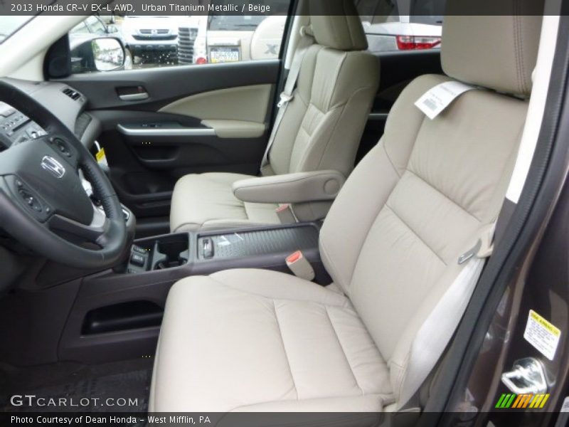 Urban Titanium Metallic / Beige 2013 Honda CR-V EX-L AWD