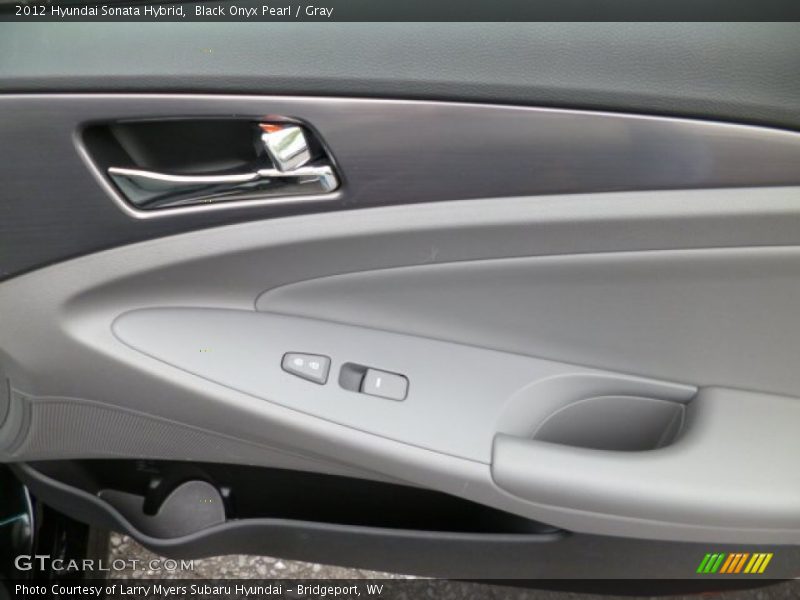 Black Onyx Pearl / Gray 2012 Hyundai Sonata Hybrid