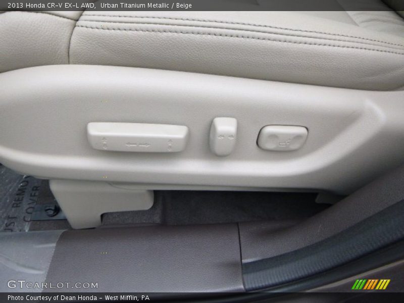 Urban Titanium Metallic / Beige 2013 Honda CR-V EX-L AWD