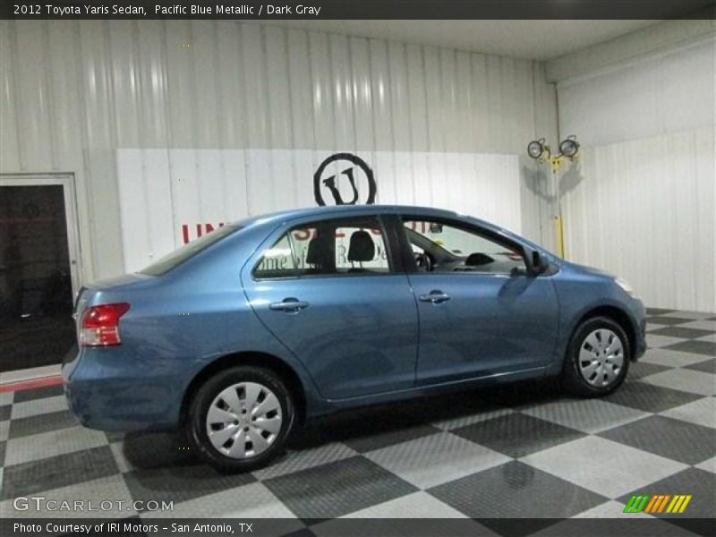 Pacific Blue Metallic / Dark Gray 2012 Toyota Yaris Sedan