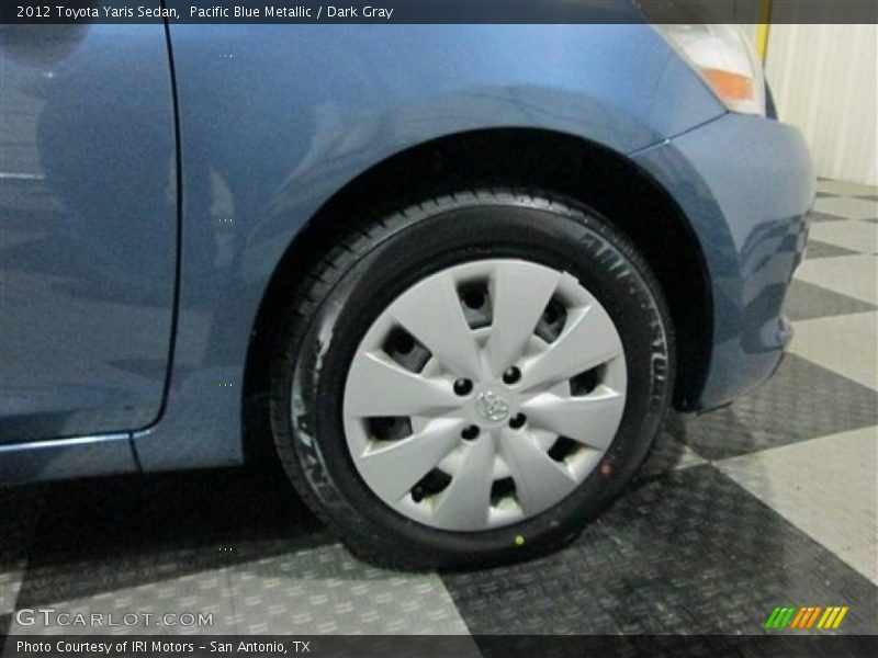 Pacific Blue Metallic / Dark Gray 2012 Toyota Yaris Sedan