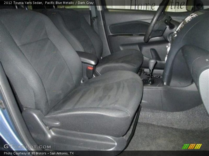 Pacific Blue Metallic / Dark Gray 2012 Toyota Yaris Sedan