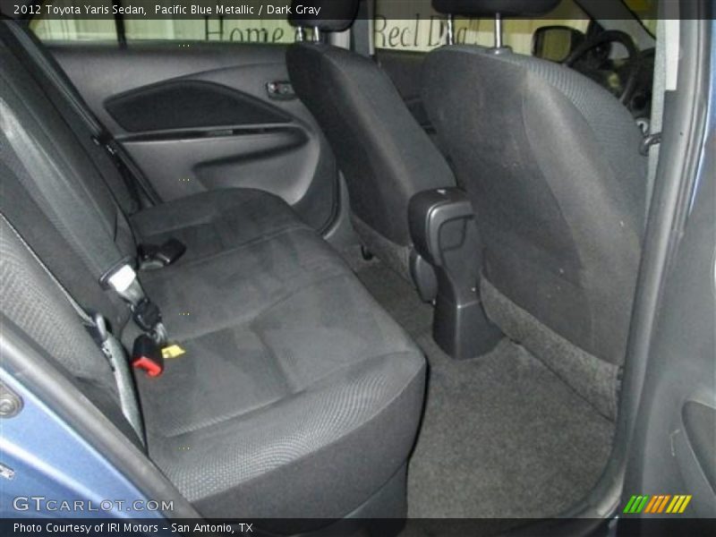 Pacific Blue Metallic / Dark Gray 2012 Toyota Yaris Sedan