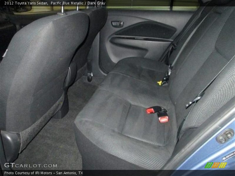 Pacific Blue Metallic / Dark Gray 2012 Toyota Yaris Sedan