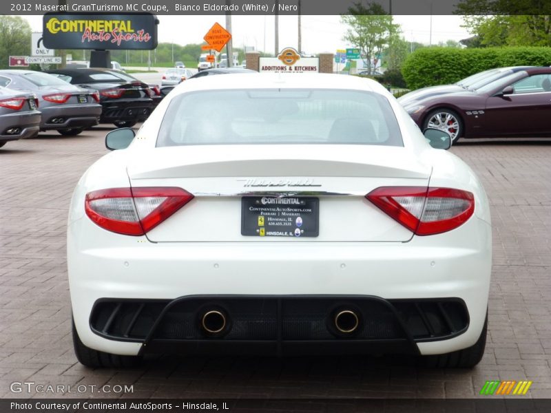 Bianco Eldorado (White) / Nero 2012 Maserati GranTurismo MC Coupe