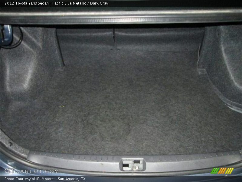 Pacific Blue Metallic / Dark Gray 2012 Toyota Yaris Sedan