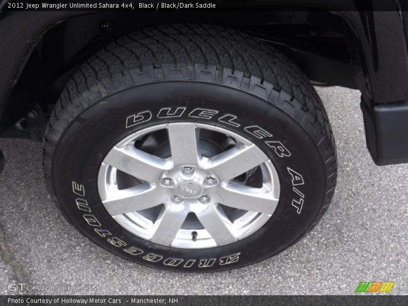 Black / Black/Dark Saddle 2012 Jeep Wrangler Unlimited Sahara 4x4