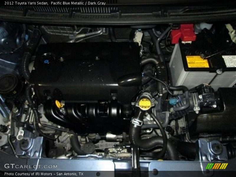Pacific Blue Metallic / Dark Gray 2012 Toyota Yaris Sedan