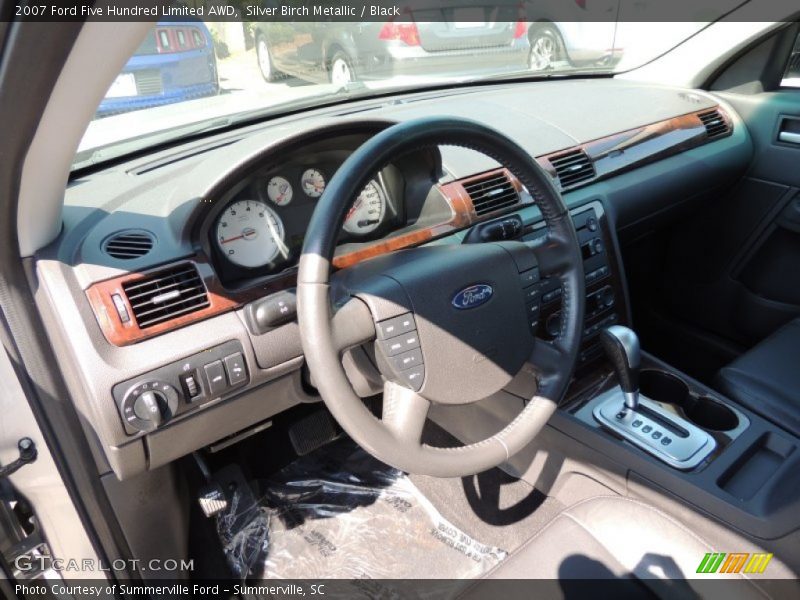 Silver Birch Metallic / Black 2007 Ford Five Hundred Limited AWD