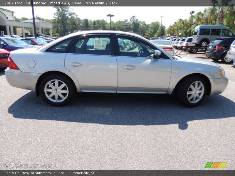 Silver Birch Metallic / Black 2007 Ford Five Hundred Limited AWD