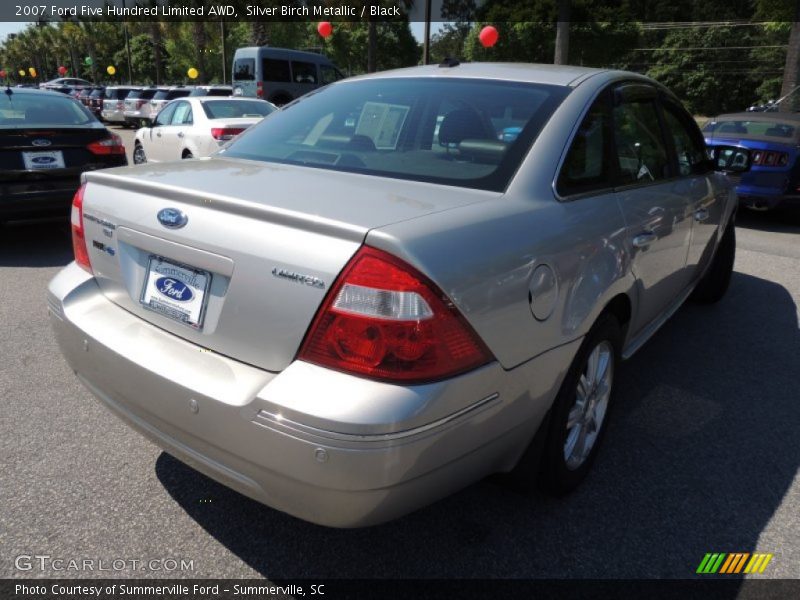 Silver Birch Metallic / Black 2007 Ford Five Hundred Limited AWD
