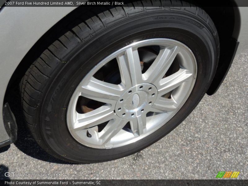 Silver Birch Metallic / Black 2007 Ford Five Hundred Limited AWD