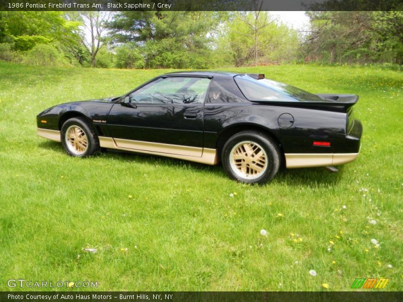  1986 Firebird Trans Am Black Sapphire