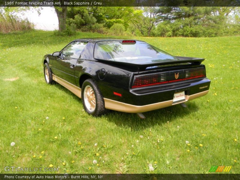  1986 Firebird Trans Am Black Sapphire