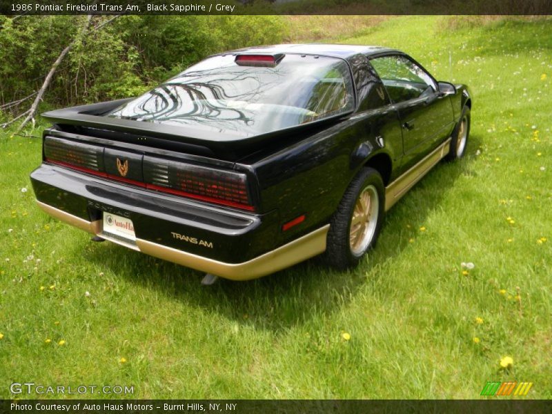  1986 Firebird Trans Am Black Sapphire