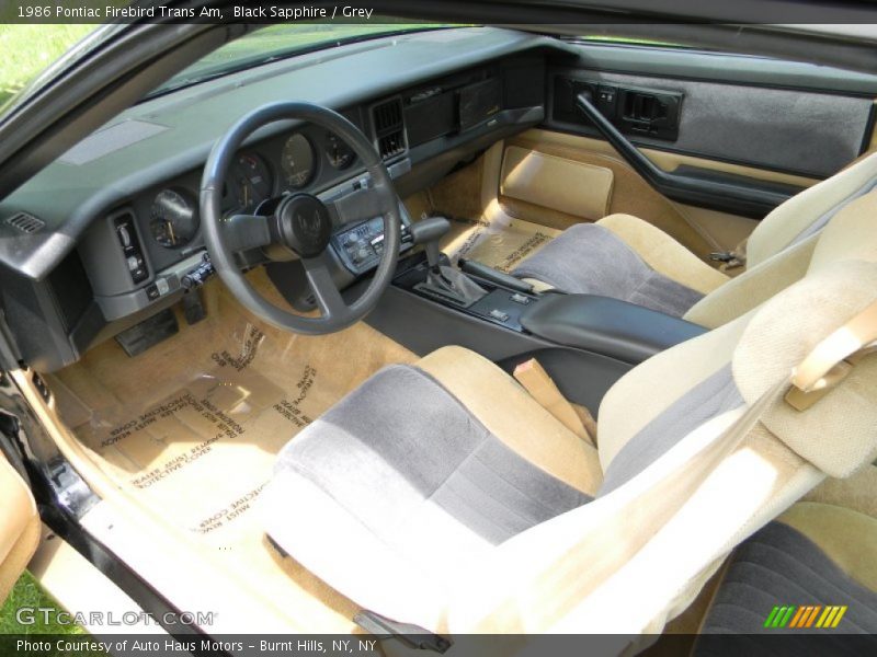  1986 Firebird Trans Am Grey Interior