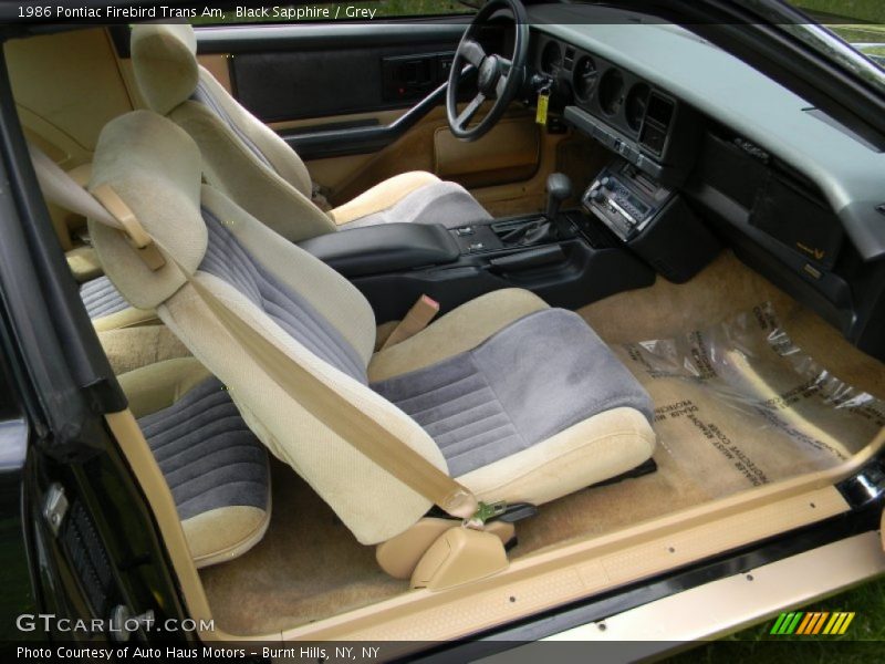 Front Seat of 1986 Firebird Trans Am