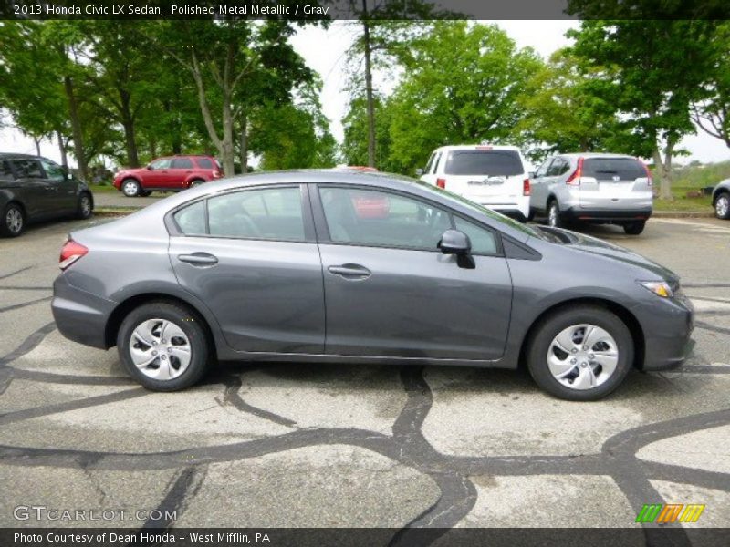 Polished Metal Metallic / Gray 2013 Honda Civic LX Sedan