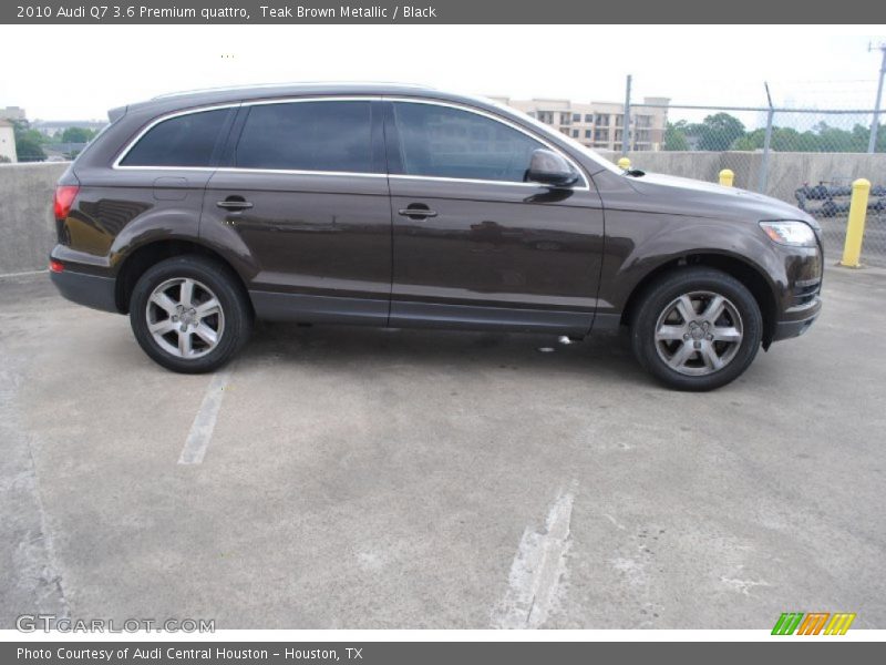 Teak Brown Metallic / Black 2010 Audi Q7 3.6 Premium quattro