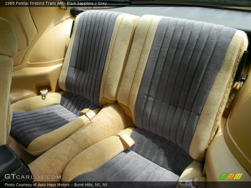 Rear Seat of 1986 Firebird Trans Am