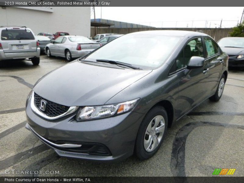 Polished Metal Metallic / Gray 2013 Honda Civic LX Sedan