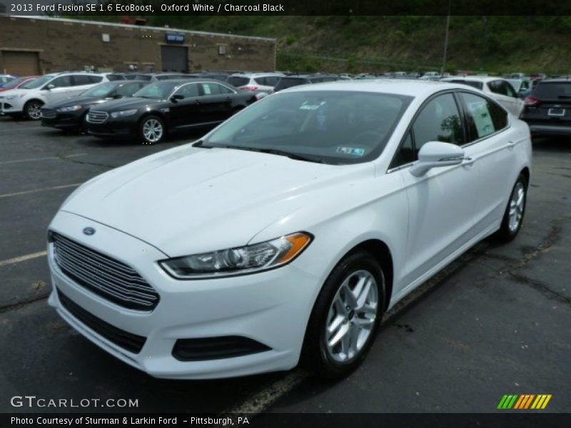 Oxford White / Charcoal Black 2013 Ford Fusion SE 1.6 EcoBoost