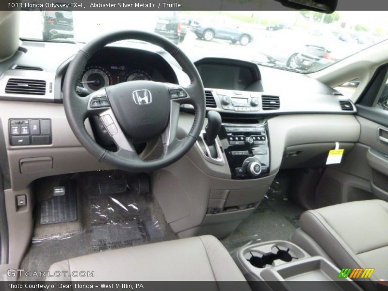 Alabaster Silver Metallic / Truffle 2013 Honda Odyssey EX-L
