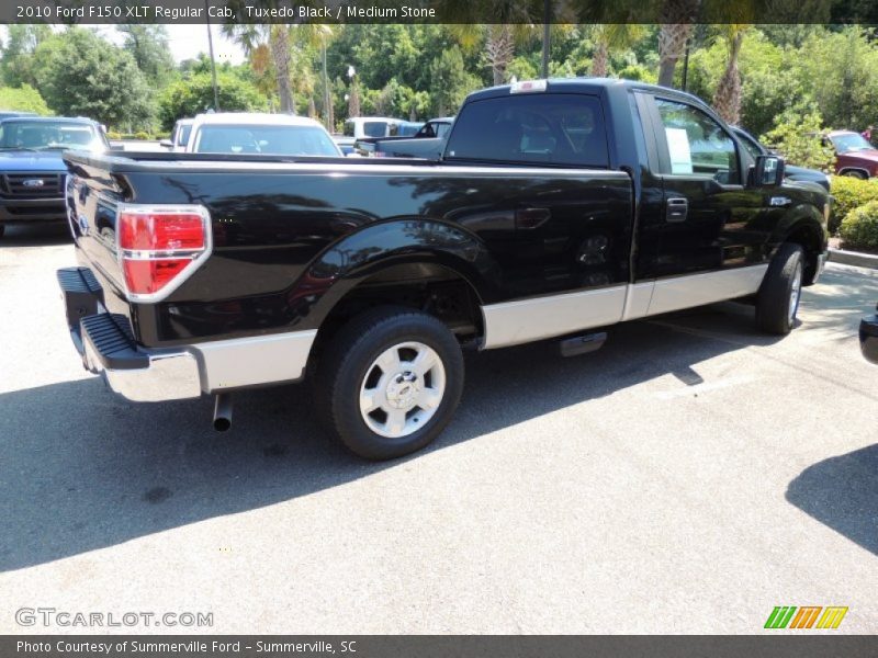 Tuxedo Black / Medium Stone 2010 Ford F150 XLT Regular Cab