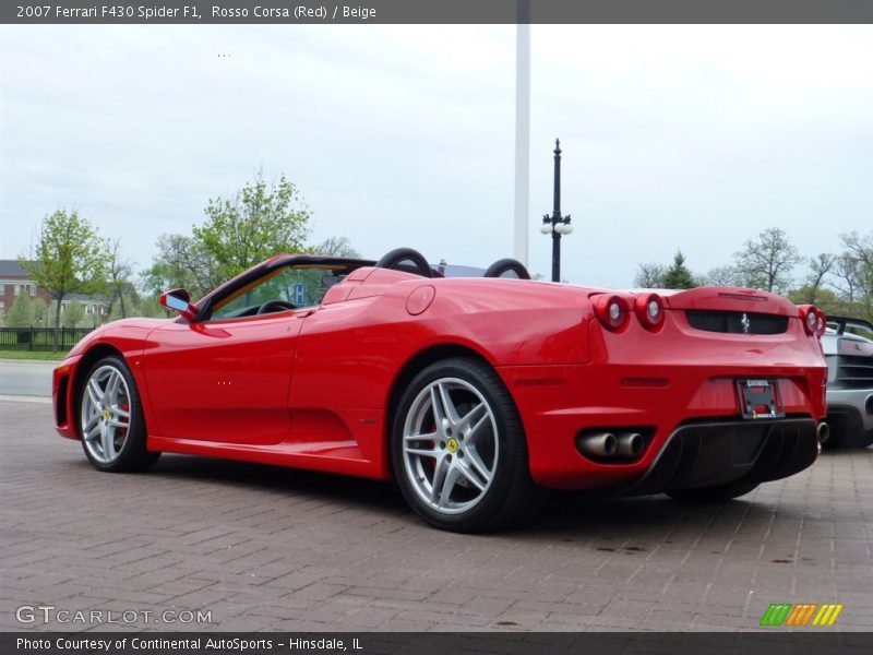 Rosso Corsa (Red) / Beige 2007 Ferrari F430 Spider F1