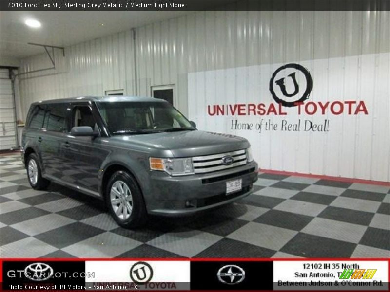 Sterling Grey Metallic / Medium Light Stone 2010 Ford Flex SE