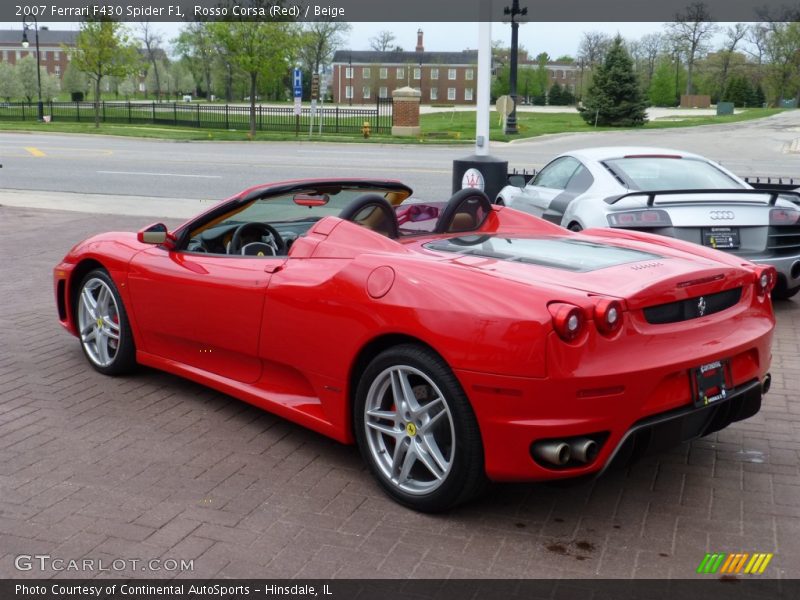 Rosso Corsa (Red) / Beige 2007 Ferrari F430 Spider F1
