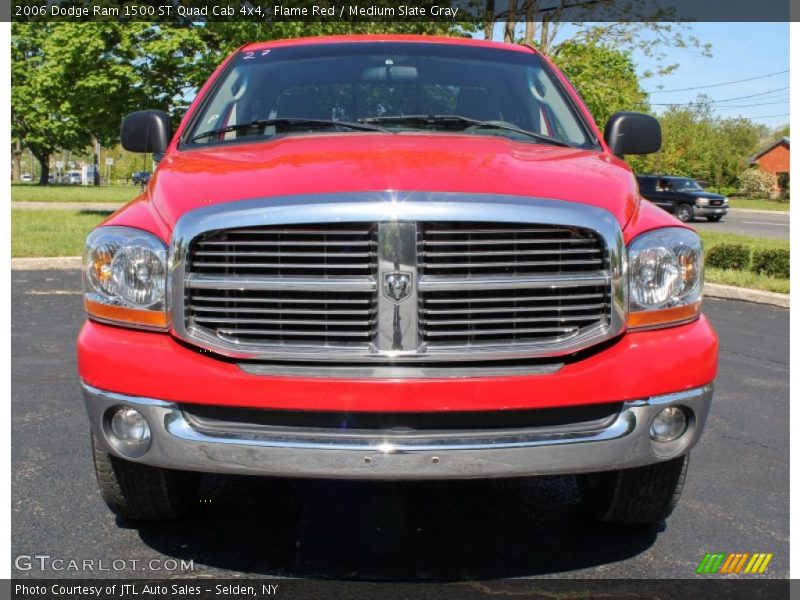 Flame Red / Medium Slate Gray 2006 Dodge Ram 1500 ST Quad Cab 4x4