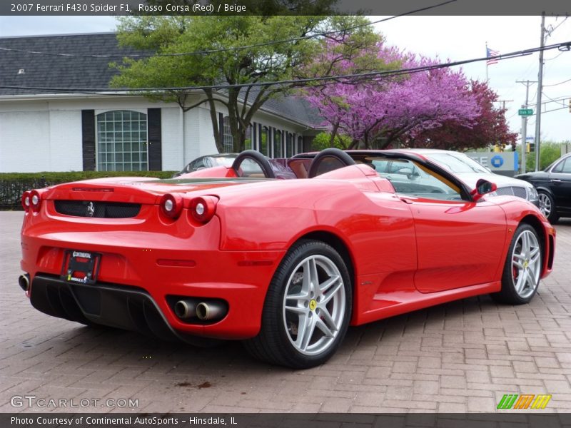 Rosso Corsa (Red) / Beige 2007 Ferrari F430 Spider F1