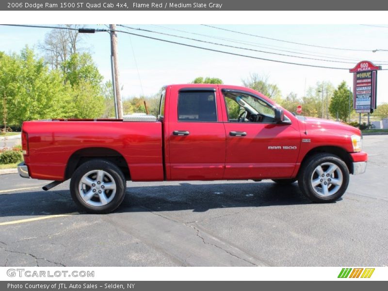 Flame Red / Medium Slate Gray 2006 Dodge Ram 1500 ST Quad Cab 4x4