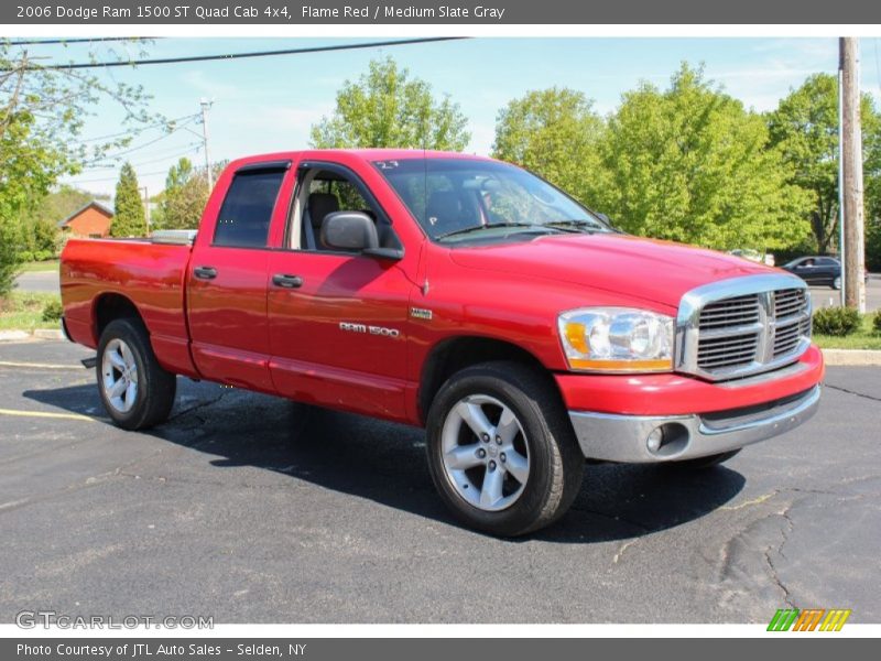 Flame Red / Medium Slate Gray 2006 Dodge Ram 1500 ST Quad Cab 4x4