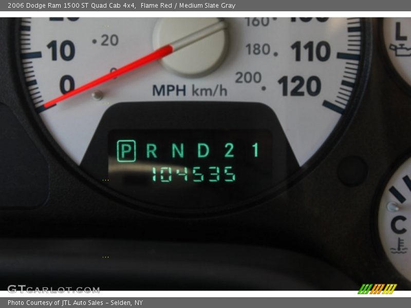 Flame Red / Medium Slate Gray 2006 Dodge Ram 1500 ST Quad Cab 4x4