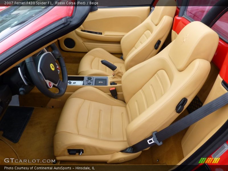Front Seat of 2007 F430 Spider F1