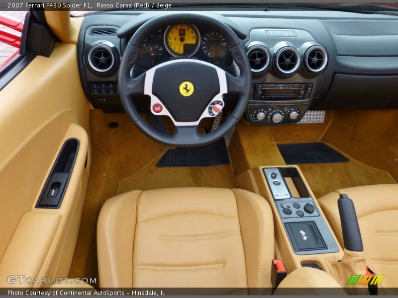 Rosso Corsa (Red) / Beige 2007 Ferrari F430 Spider F1