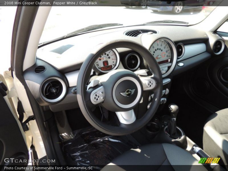 Pepper White / Grey/Black 2008 Mini Cooper Clubman