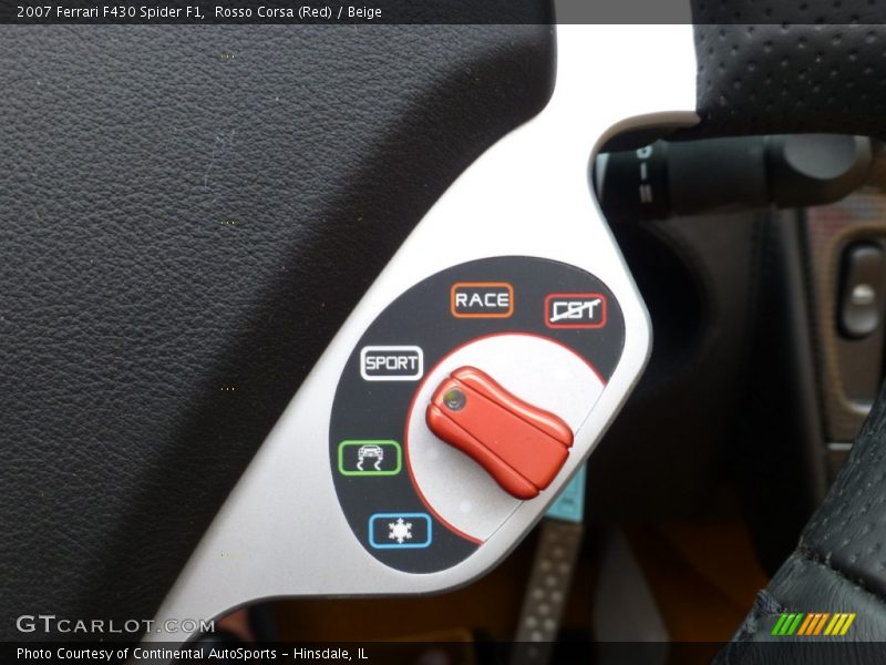 Controls of 2007 F430 Spider F1