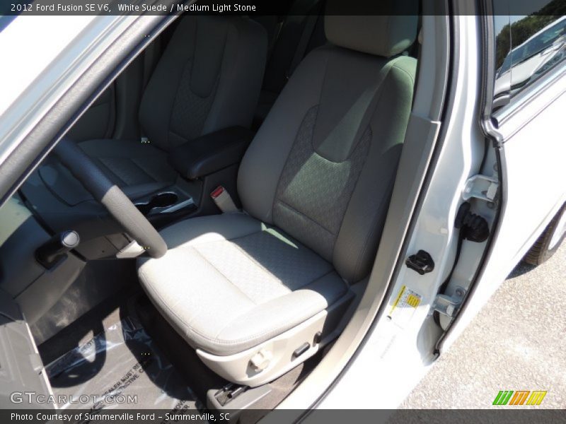 White Suede / Medium Light Stone 2012 Ford Fusion SE V6
