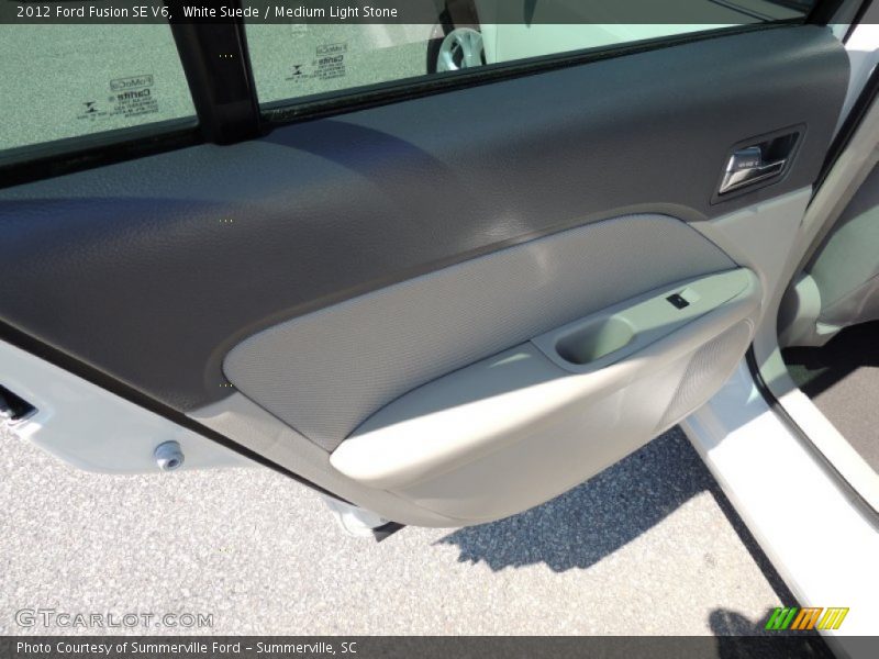 White Suede / Medium Light Stone 2012 Ford Fusion SE V6