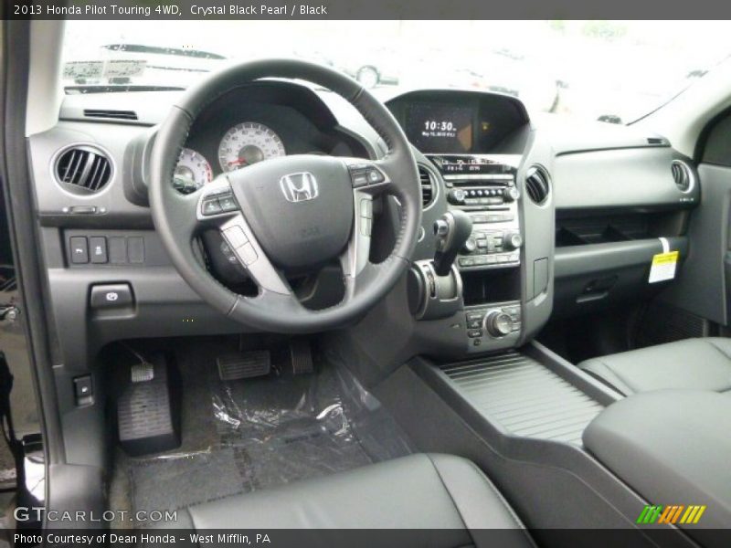 Crystal Black Pearl / Black 2013 Honda Pilot Touring 4WD