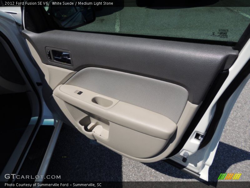 White Suede / Medium Light Stone 2012 Ford Fusion SE V6