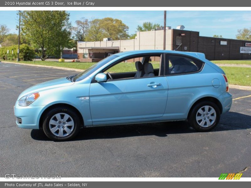 Ice Blue / Gray 2010 Hyundai Accent GS 3 Door