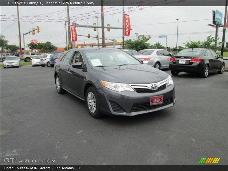 Magnetic Gray Metallic / Ivory 2012 Toyota Camry LE